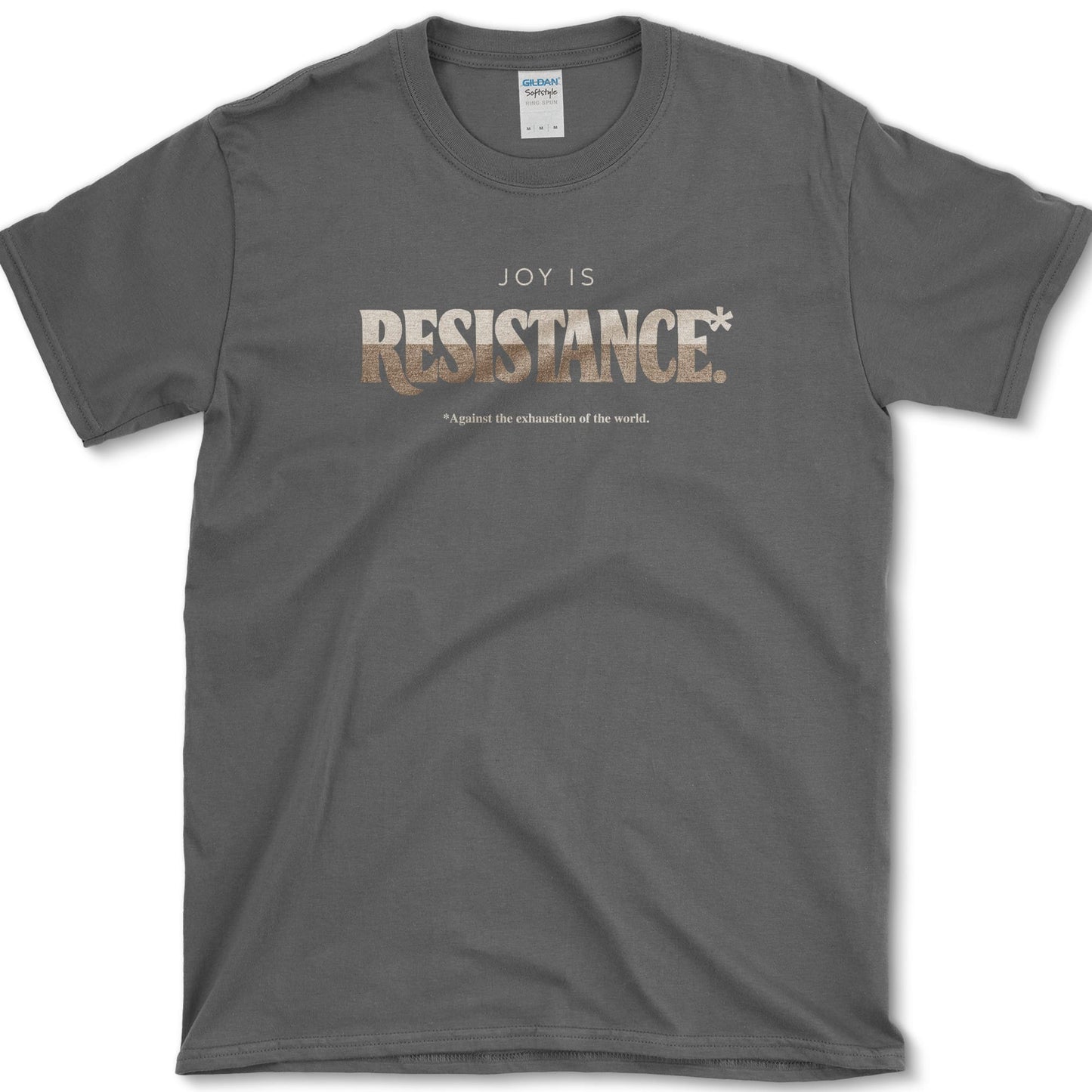 Joy Is Resistance T-Shirt Dark Heather / S Essential Tees