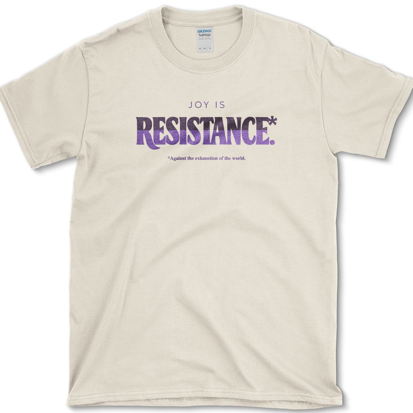Joy Is Resistance T-Shirt Natural / S Essential Tees