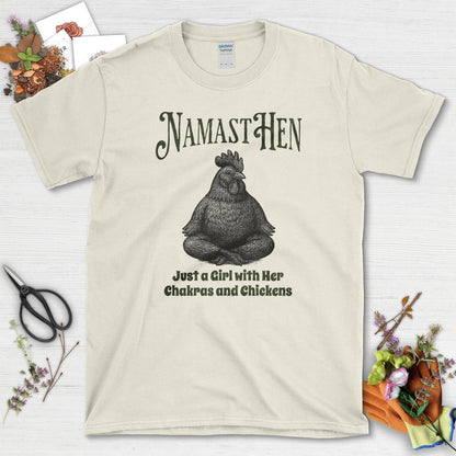 Just a Girl with Her Chakras T-Shirt Natural / S Physical Item