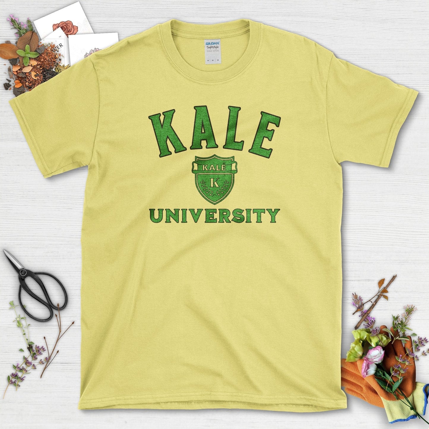 Kale University T-Shirt Cornsilk / S T-Shirt