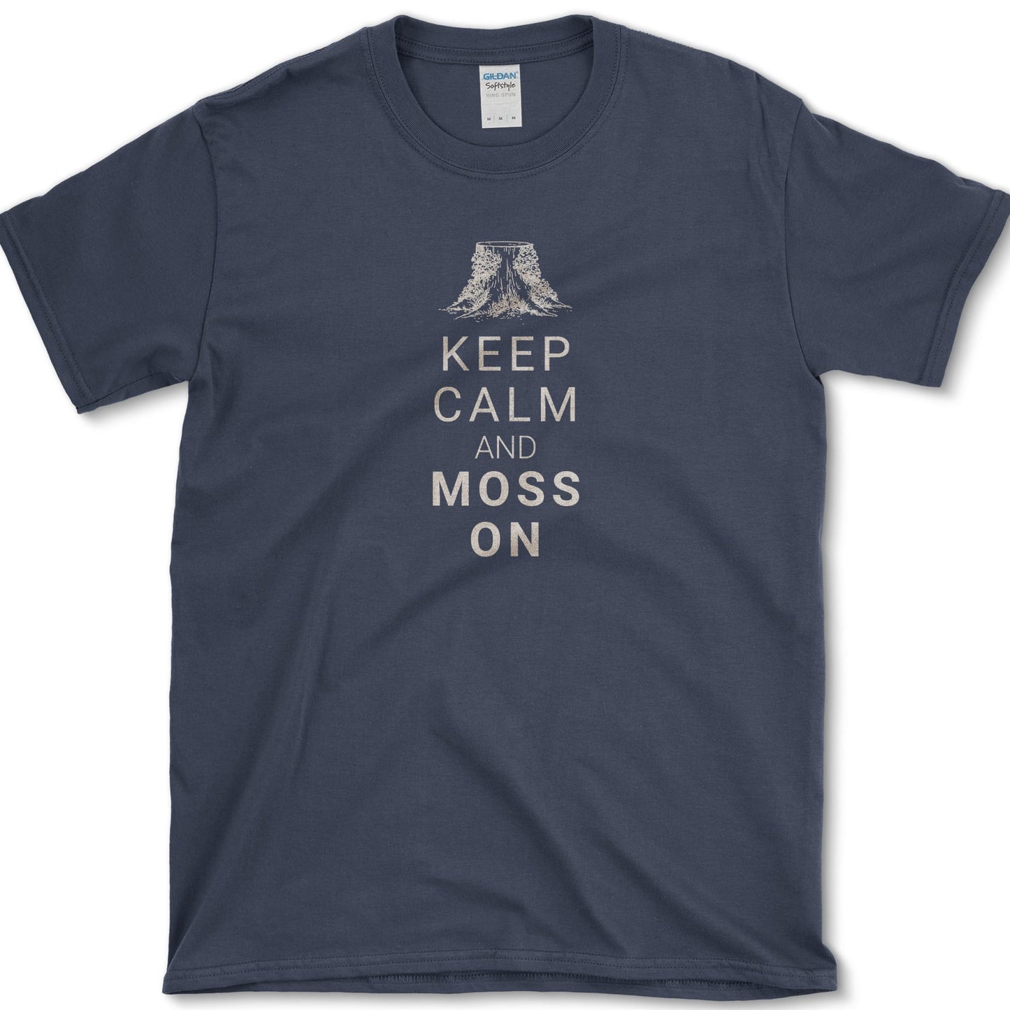 Keep Calm and Moss On T-Shirt S / Navy Essential Tees
