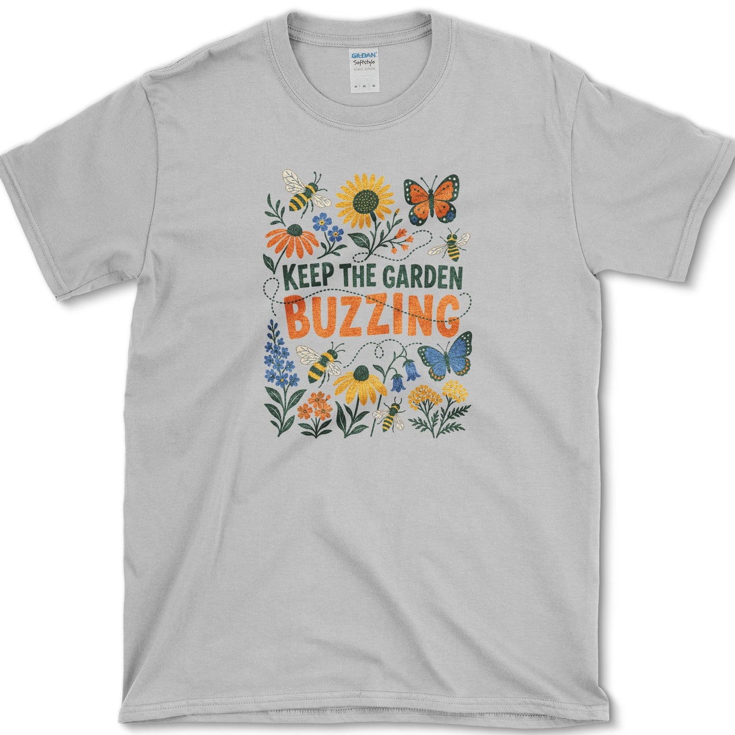 Keep Garden Buzzing T-Shirt S / Sport Grey Essential Tees