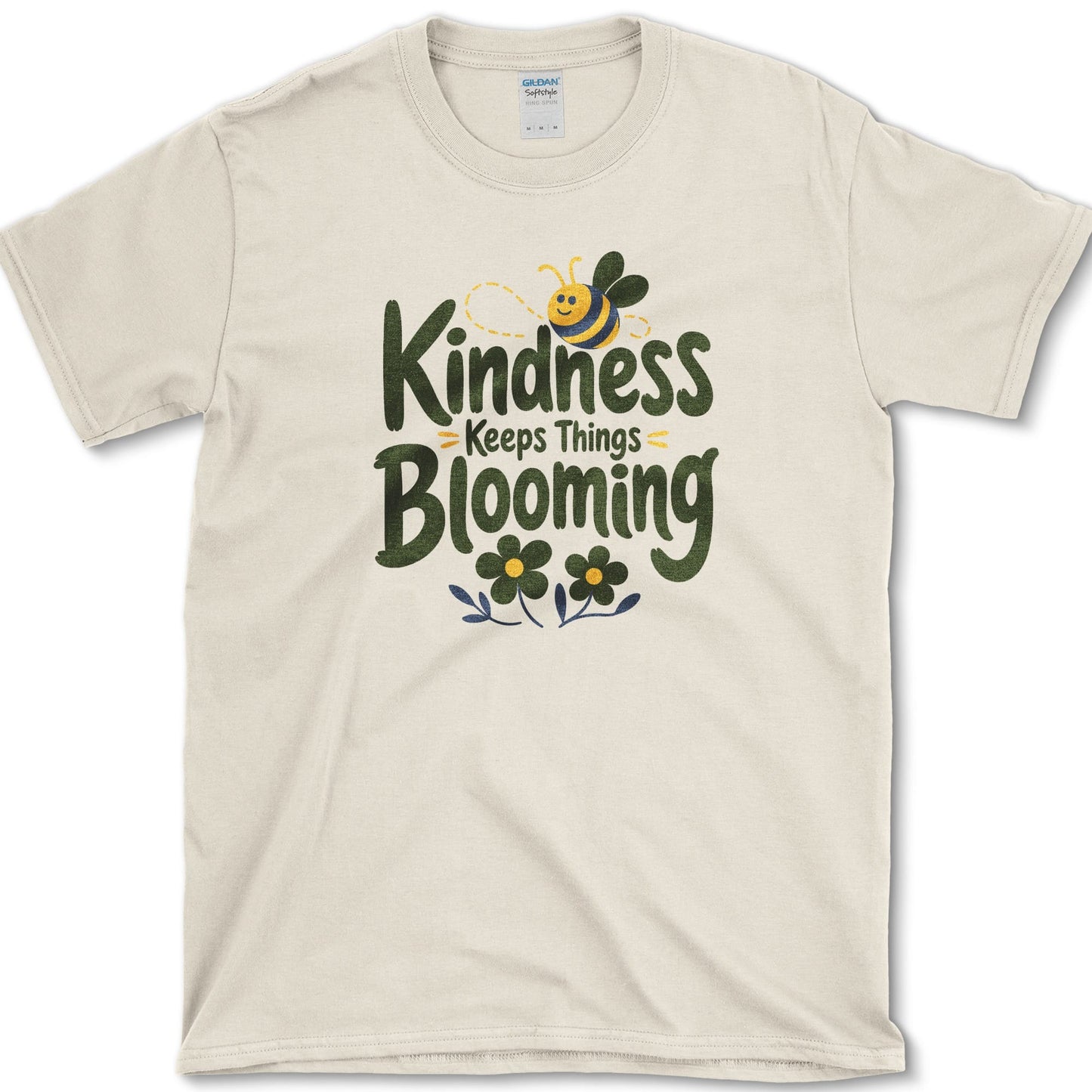 Kindness Keeps Blooming T-Shirt S / Natural Essential Tees