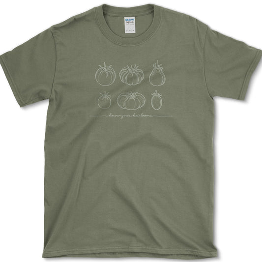 Know Your Heirlooms T-Shirt S / Military Green Essential Tees