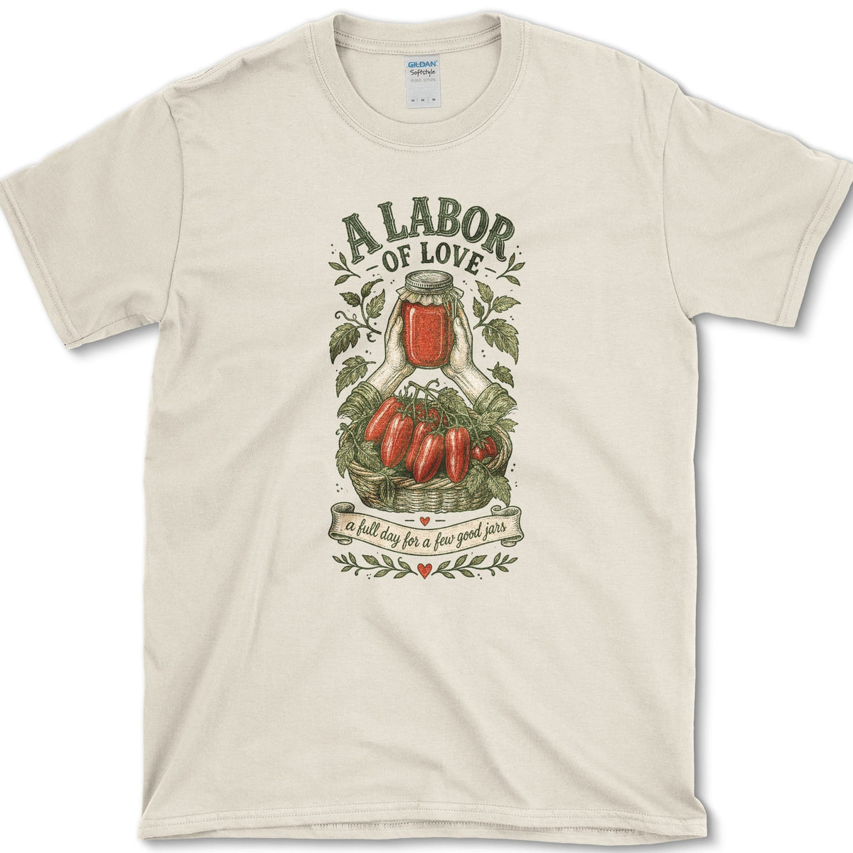 Labor Of Love T-Shirt S / Natural Essential Tees