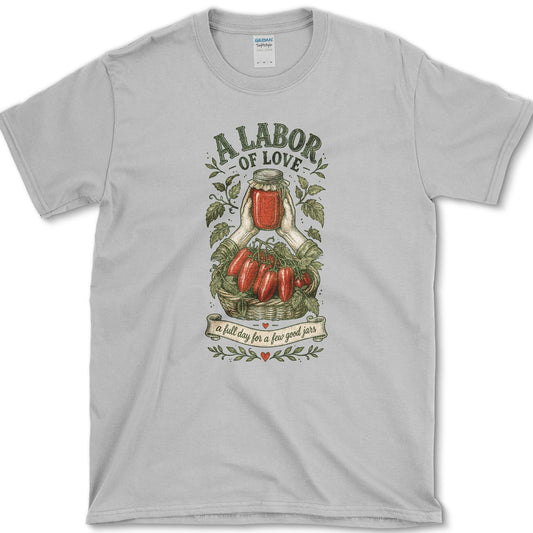 Labor Of Love T-Shirt S / Sport Grey Essential Tees
