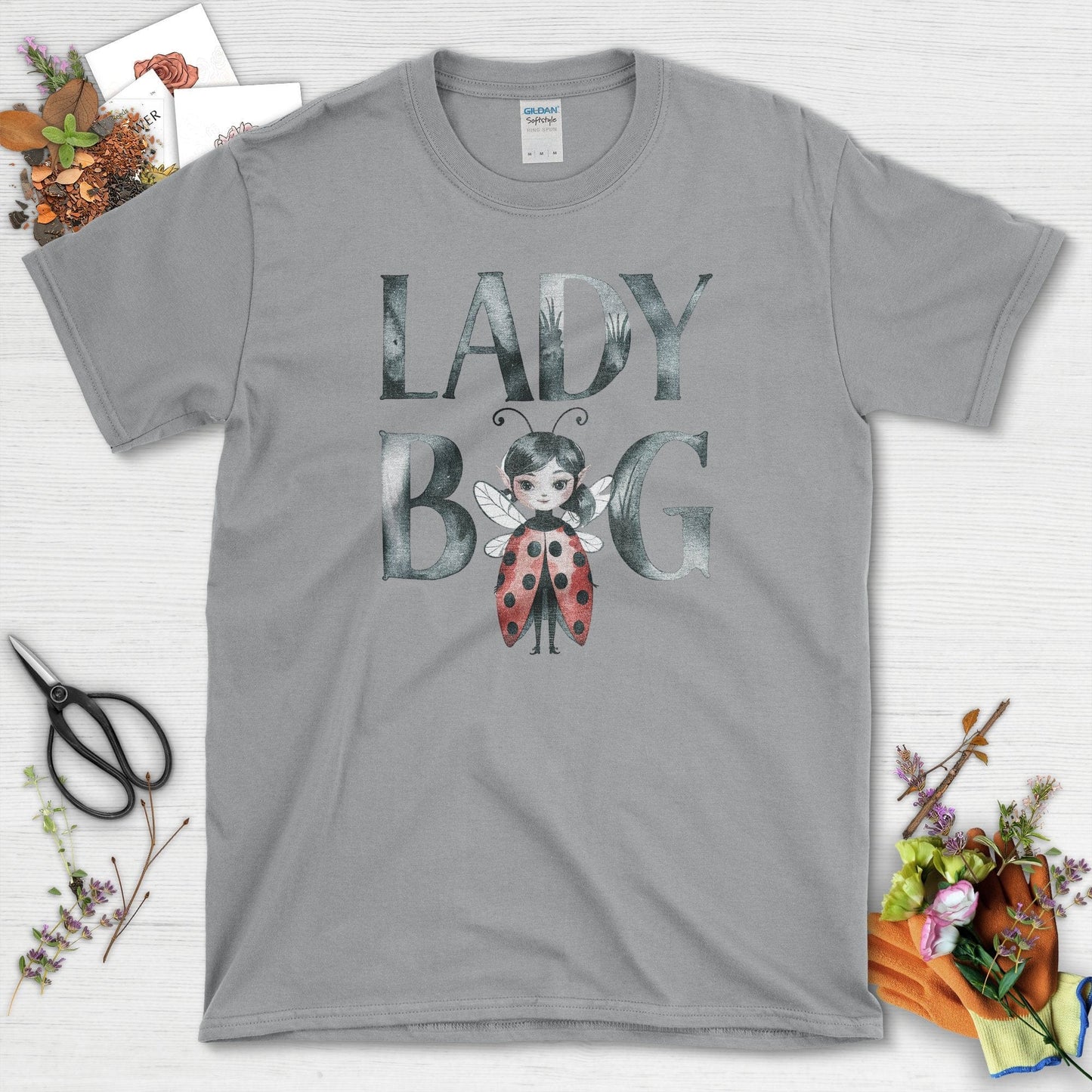 Lady Bug Garden T-Shirt Sport Grey / S T-Shirt