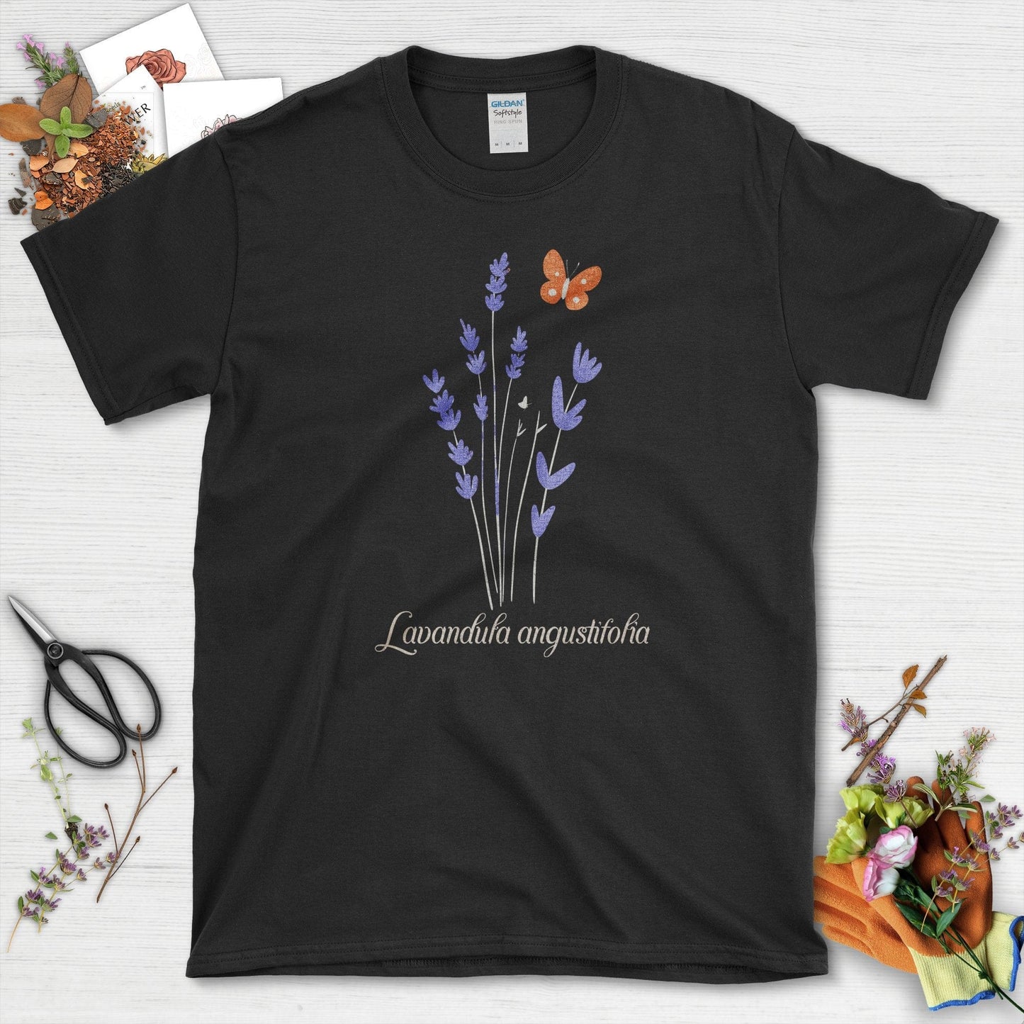 Lavender Blossom T-Shirt Black / S T-Shirt