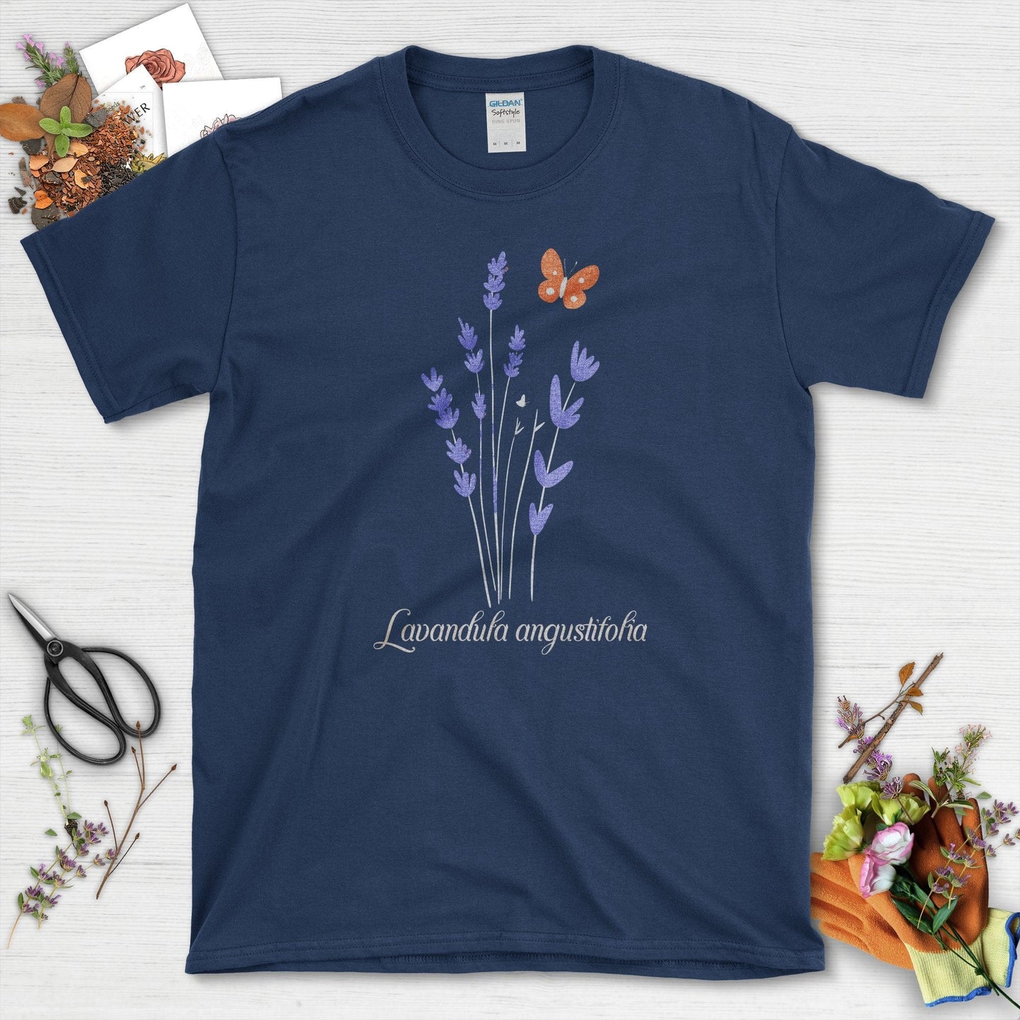 Lavender Blossom T-Shirt Navy / S T-Shirt