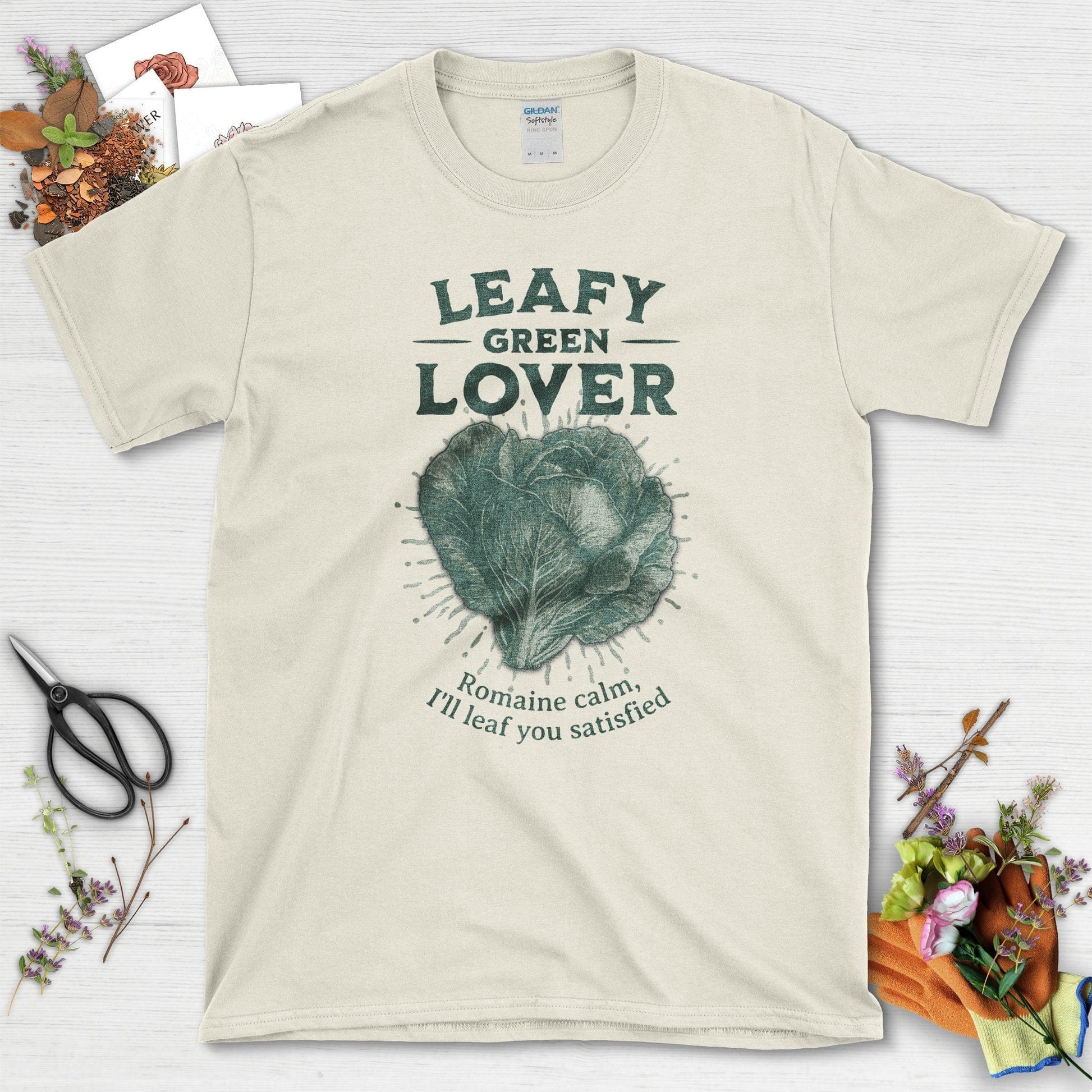 Leafy Green Lover Gardening Inspired T-Shirts Natural / S T-Shirt