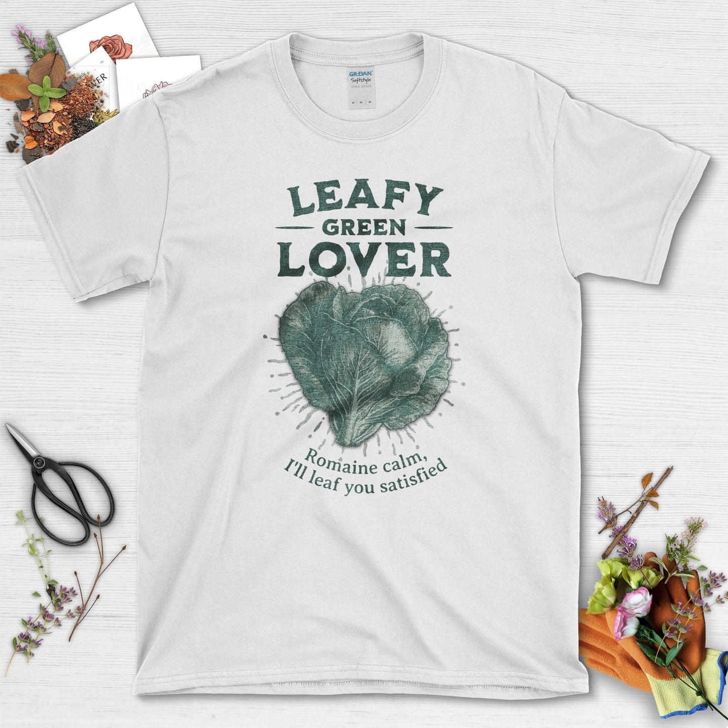 Leafy Green Lover Gardening Inspired T-Shirts White / S T-Shirt