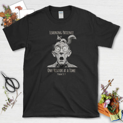 Learning Patience T-Shirt Essential Tees / S / Black Physical Item