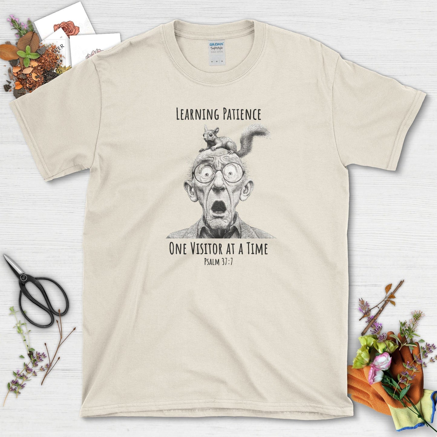 Learning Patience T-Shirt Essential Tees / S / Natural Physical Item