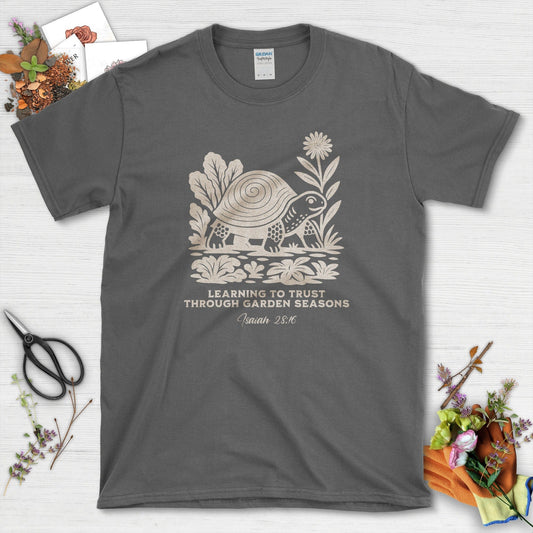 Learning to Trust T-Shirt Dark Heather / S Essential Tees