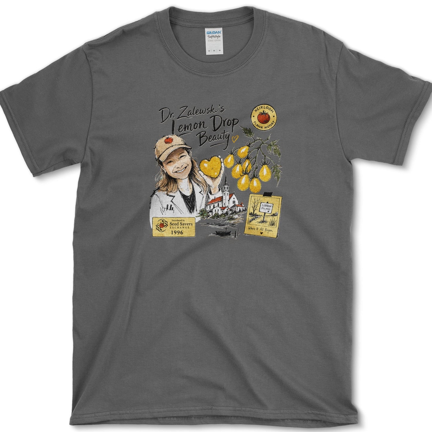 Lemon Drop Beauty T-Shirt Dark Heather / S Essential Tees