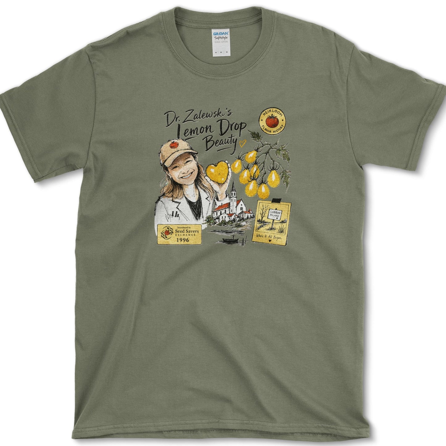 Lemon Drop Beauty T-Shirt Military Green / S Essential Tees