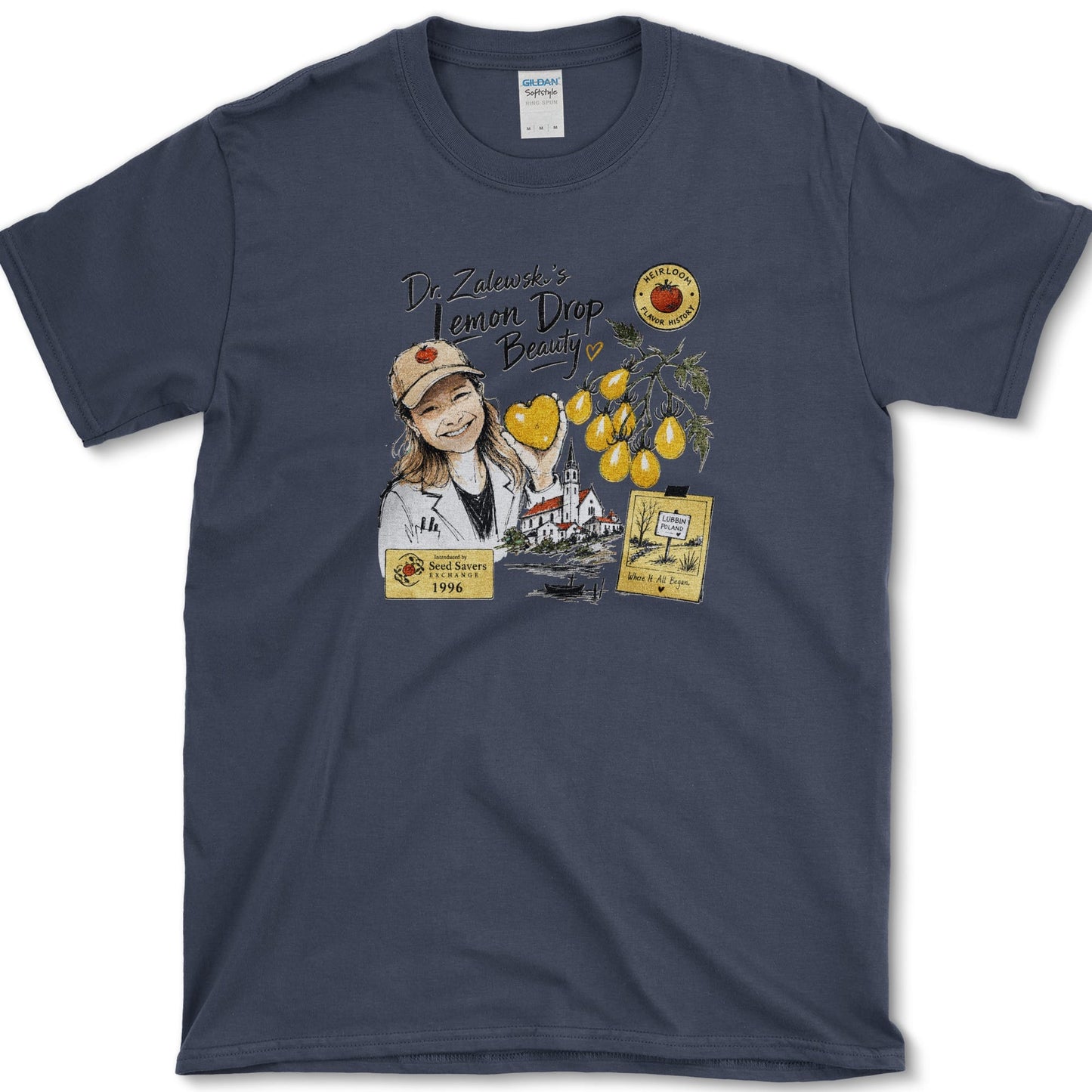 Lemon Drop Beauty T-Shirt Navy / S Essential Tees