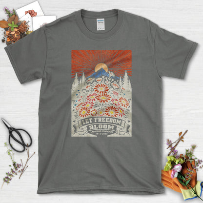 Let Freedom Bloom T-Shirt T-Shirts / S / Charcoal Physical Item