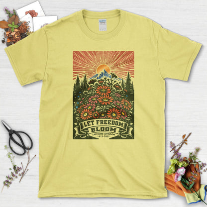 Let Freedom Bloom T-Shirt T-Shirts / S / Cornsilk Physical Item