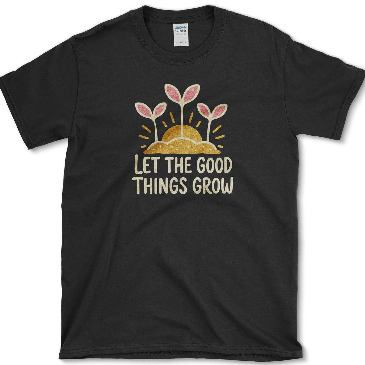 Let Good Things Grow T-Shirt S / Black Essential Tees
