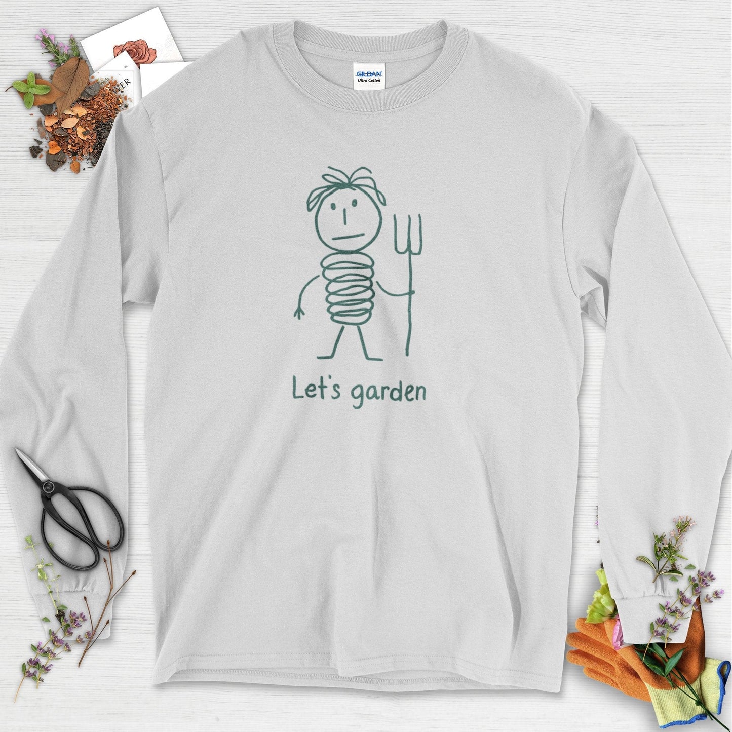 Let's Garden Long Sleeve Ash / S Physical Item