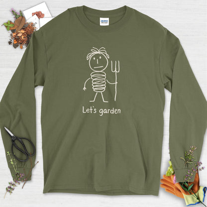 Let's Garden Long Sleeve Military Green / S Physical Item