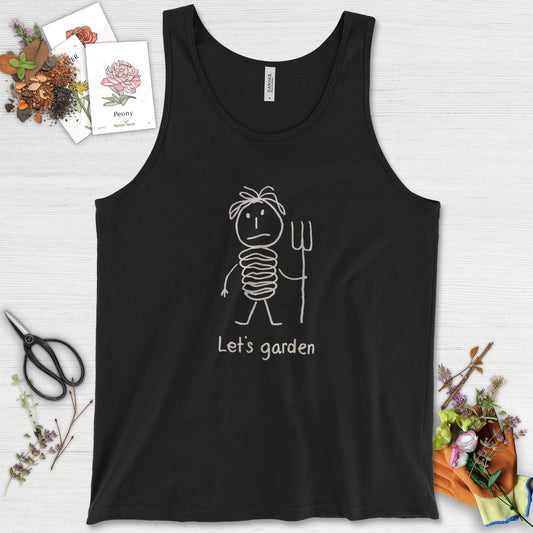 Let's Garden Tank Top Black / XS Physical Item