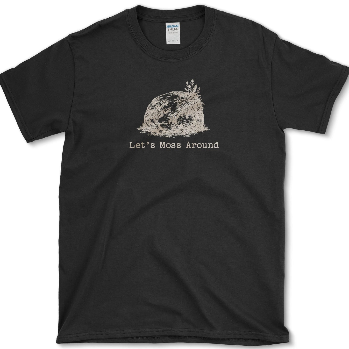 Let's Moss Around T-Shirt S / Black Essential Tees