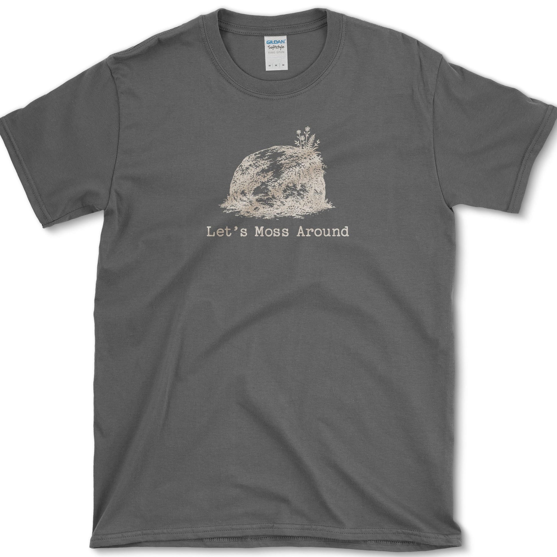 Let's Moss Around T-Shirt S / Dark Heather Essential Tees
