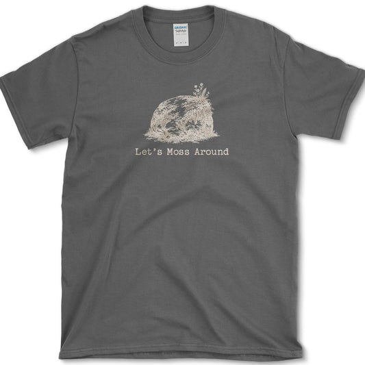 Let's Moss Around T-Shirt S / Dark Heather Essential Tees