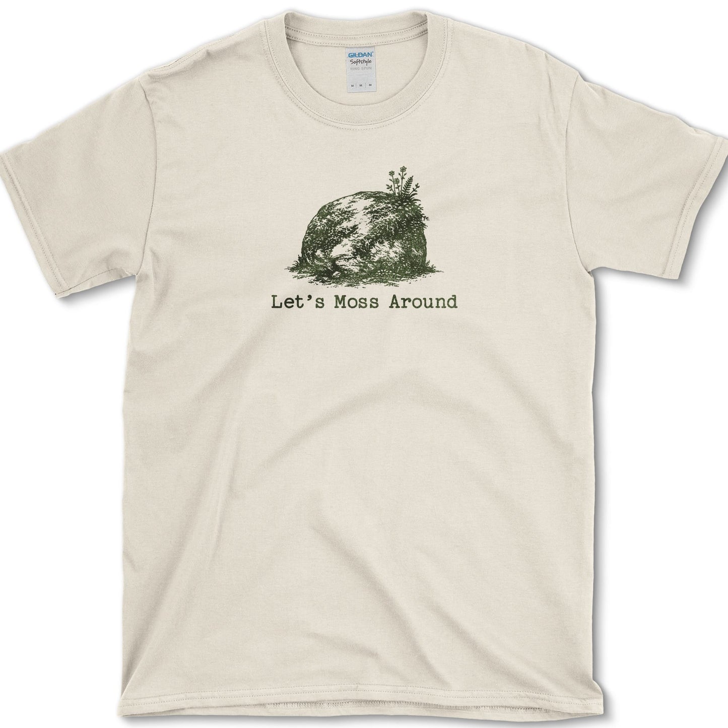 Let's Moss Around T-Shirt S / Natural Essential Tees