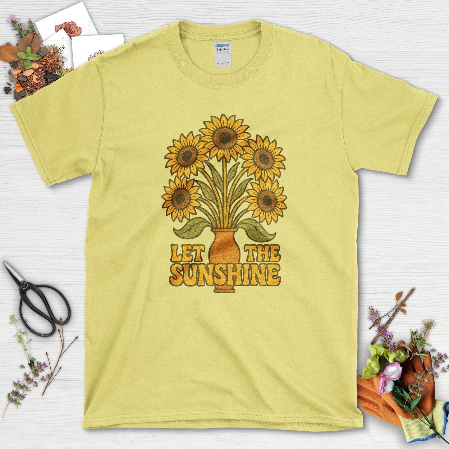 Let the Sunshine Garden T-Shirt Cornsilk / S Physical Item
