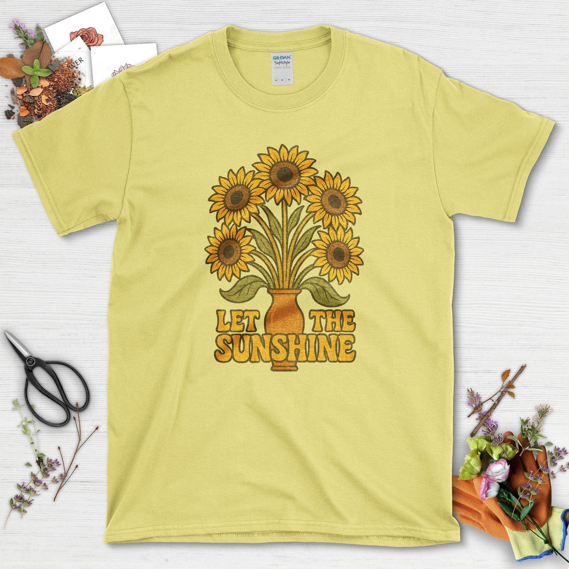 Let the Sunshine Garden T-Shirt Cornsilk / S Physical Item