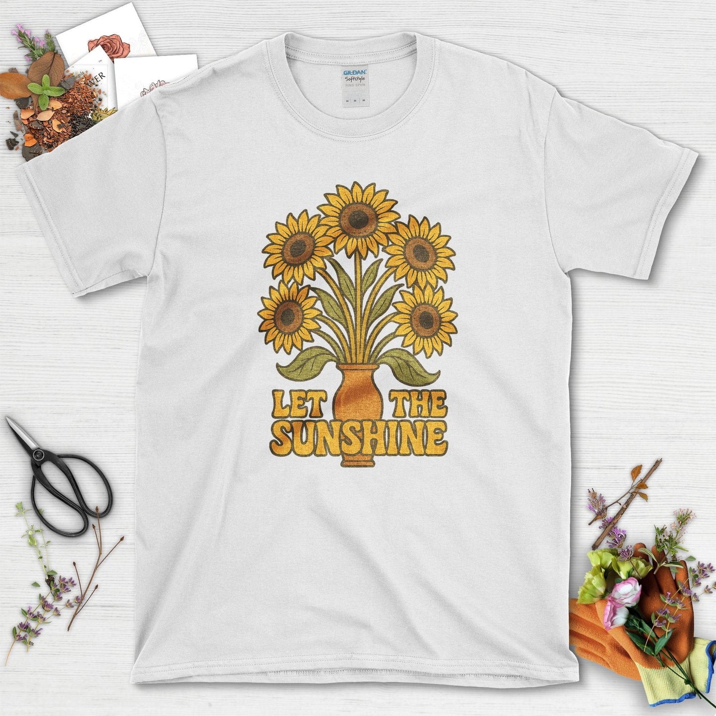 Let the Sunshine Garden T-Shirt White / S Physical Item
