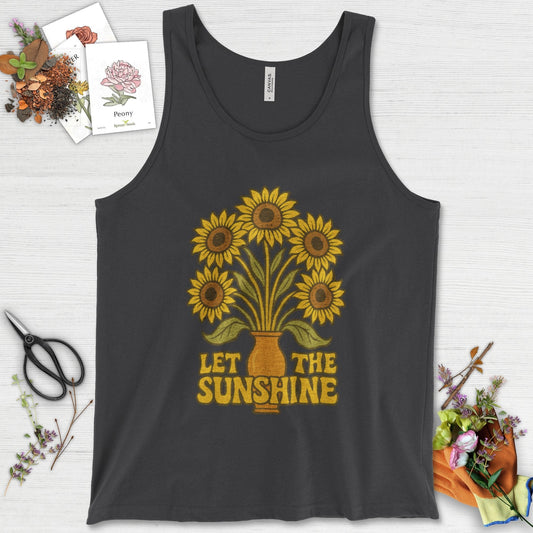 Let the Sunshine Garden Tank Top Dark Grey / XS Physical Item