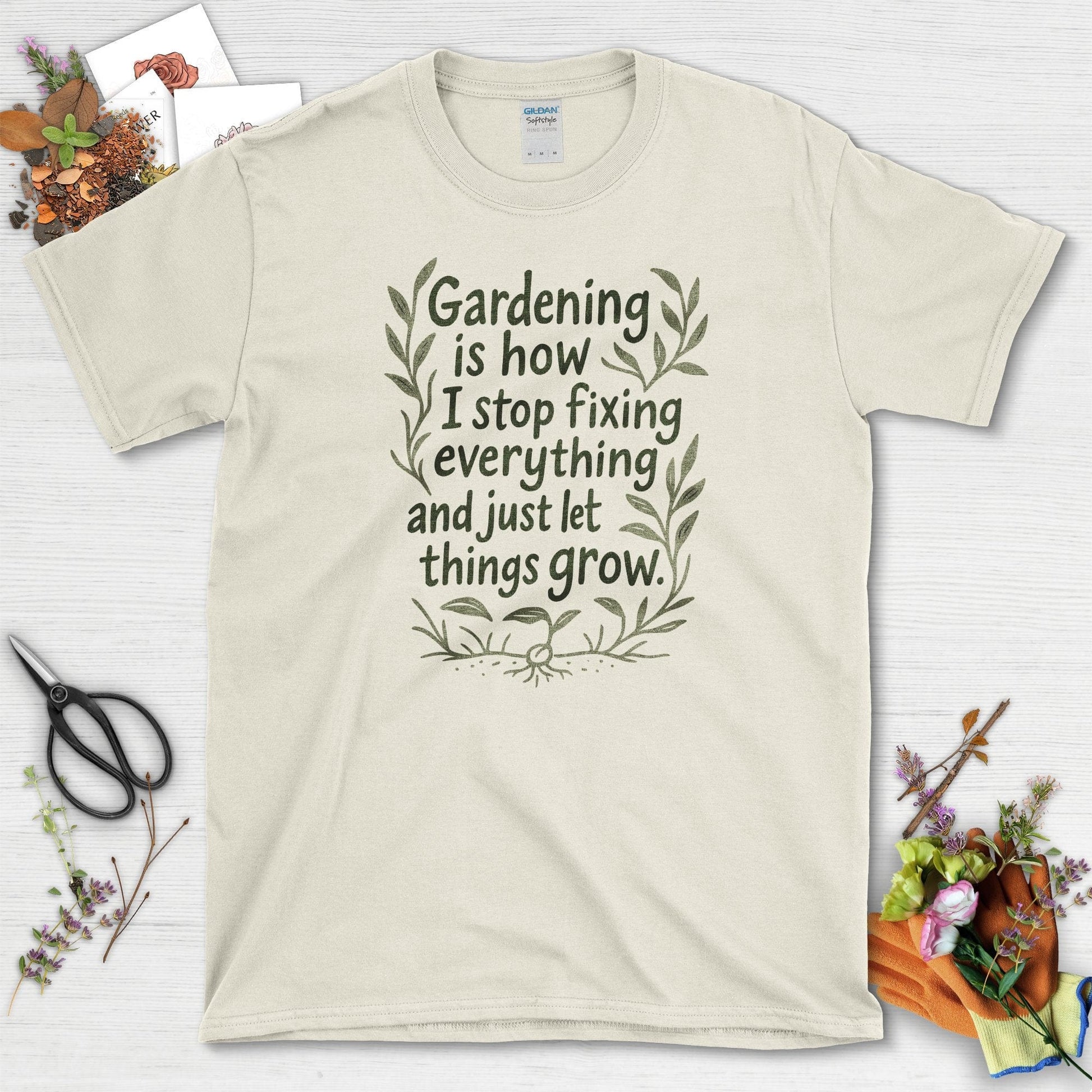 Let Things Grow T-Shirt Natural / S Physical Item