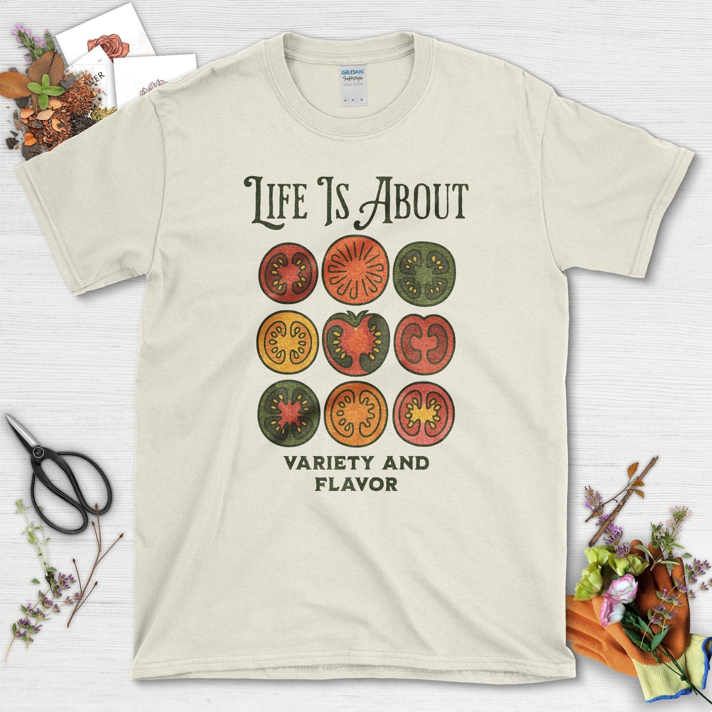 Life Is About Variety Flavor T-Shirt Natural / S Physical Item