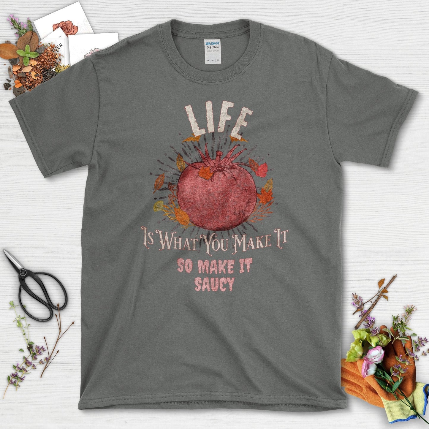 Life Is What You Make It T-Shirt Charcoal / S T-Shirt