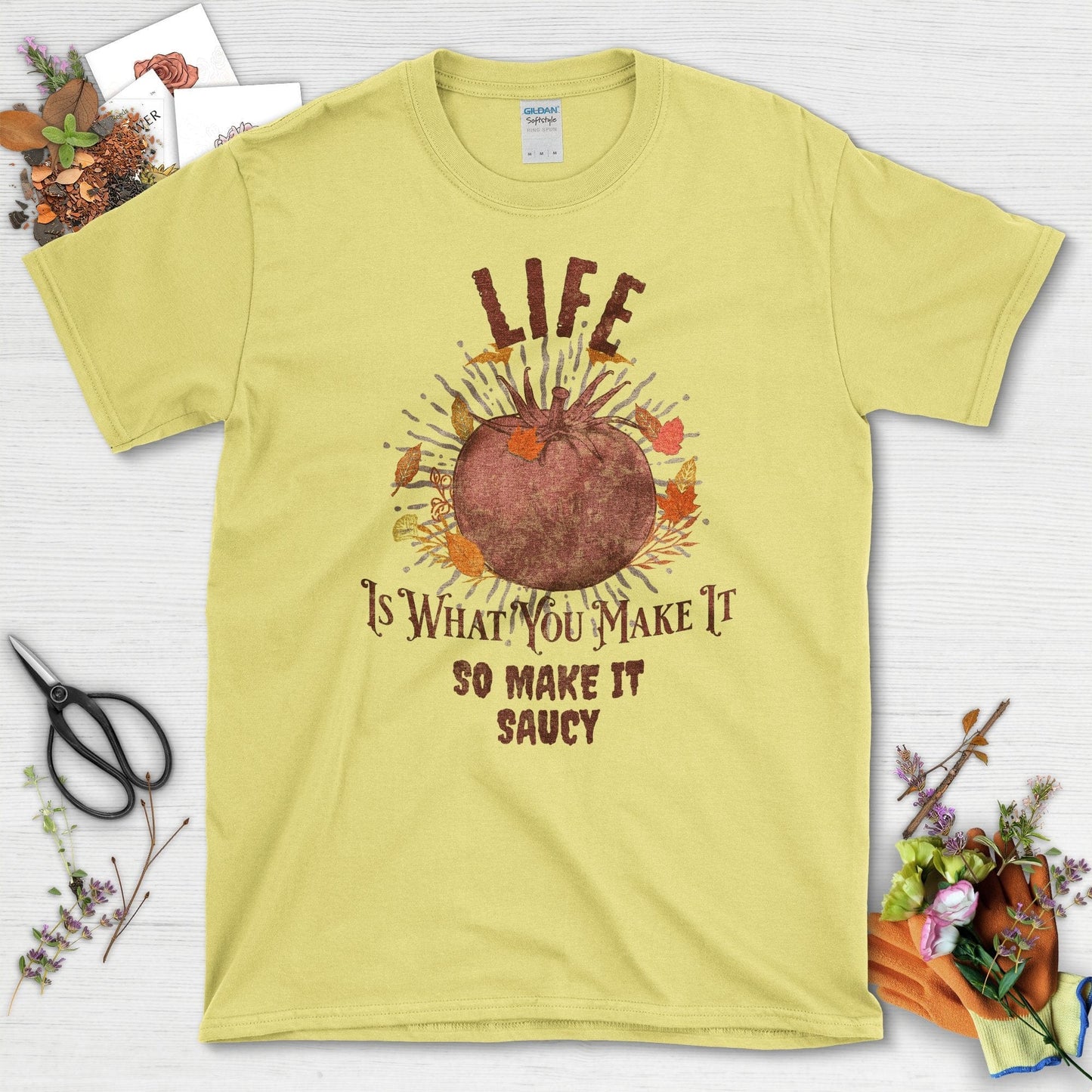 Life Is What You Make It T-Shirt Cornsilk / S T-Shirt