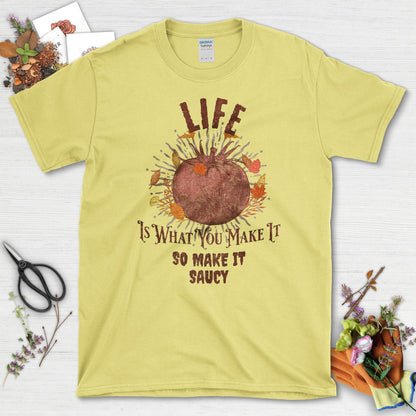 Life Is What You Make It T-Shirt Cornsilk / S T-Shirt