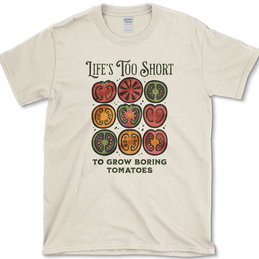 Life's Too Short Tomatoes T-Shirt Natural / S Essential Tees
