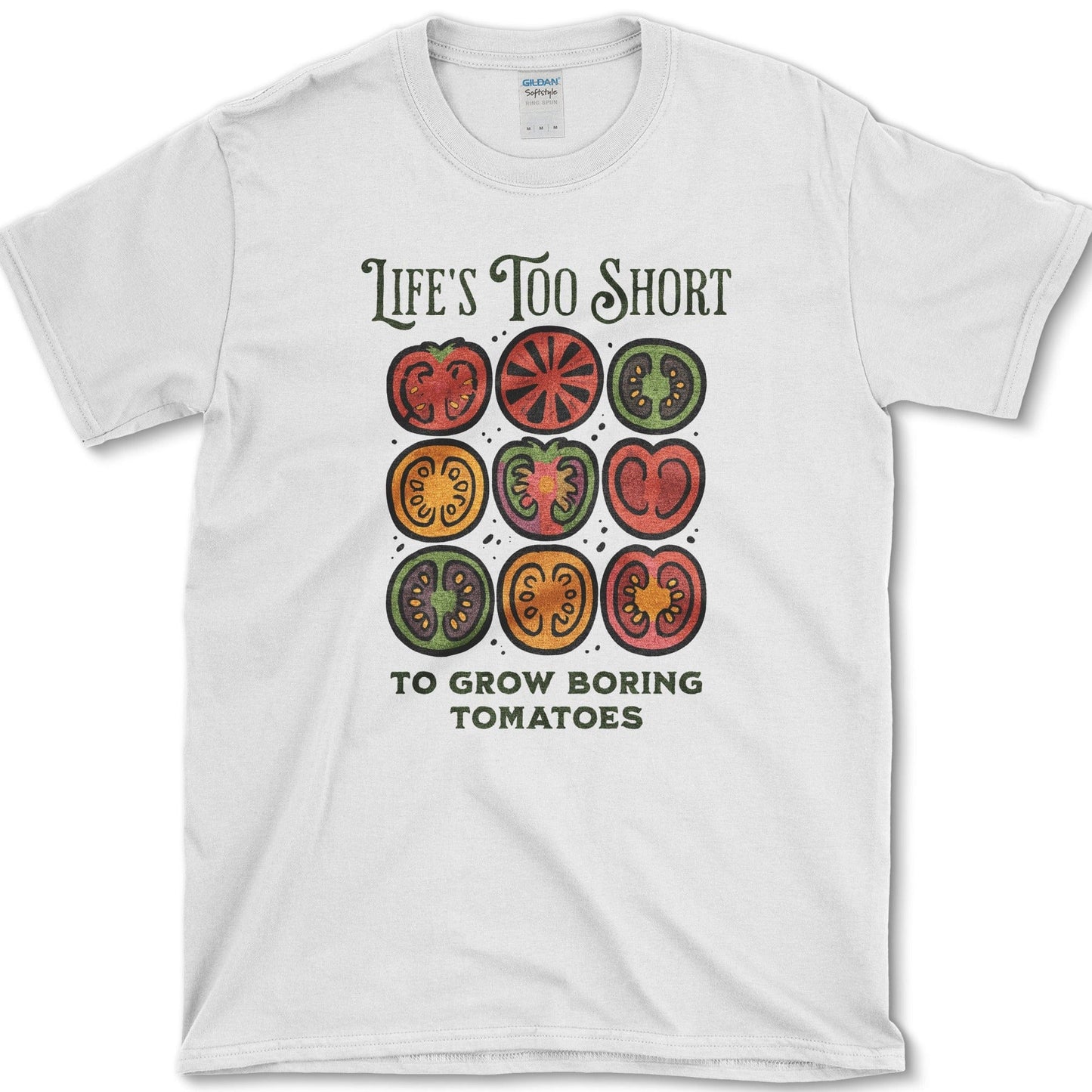 Life's Too Short Tomatoes T-Shirt White / S Essential Tees
