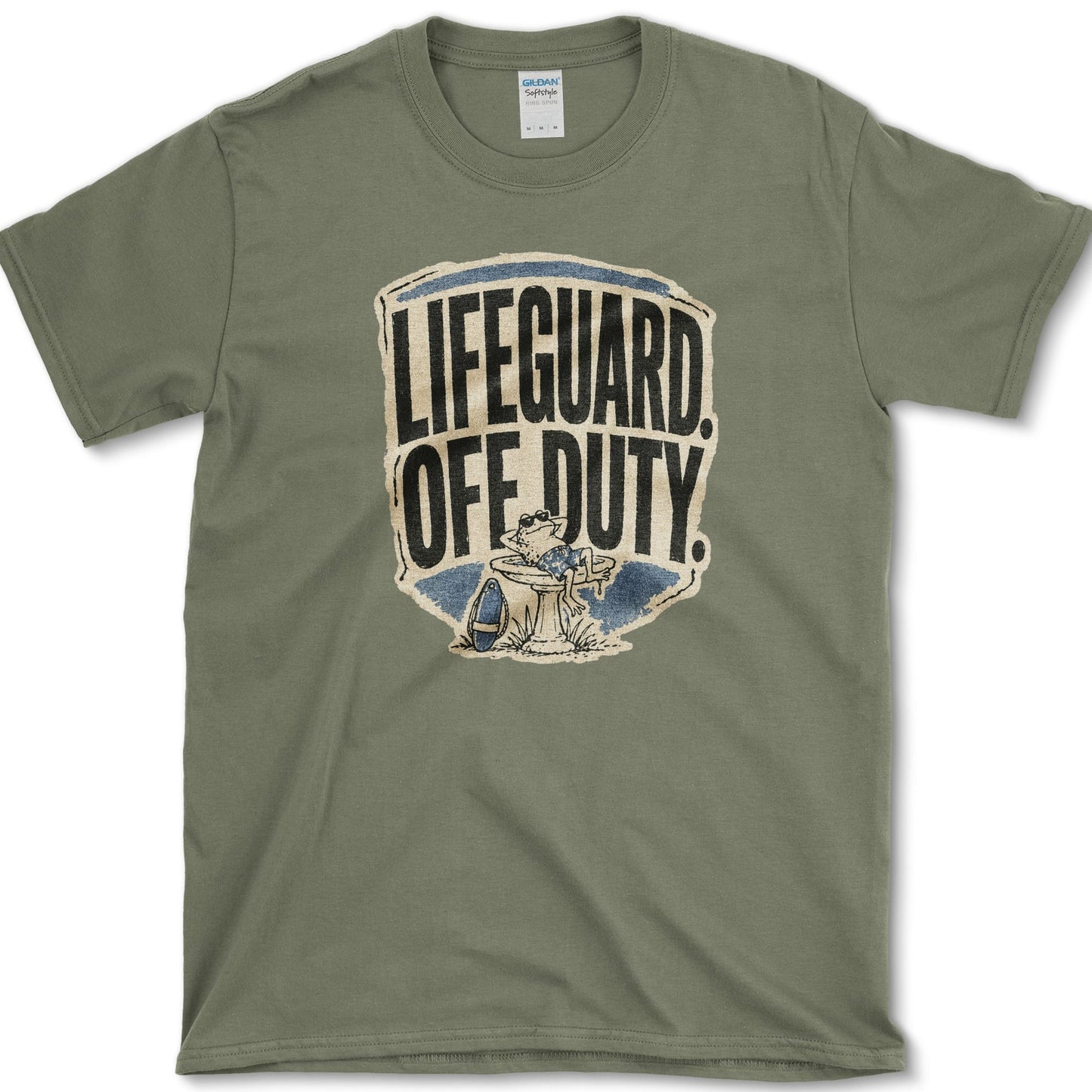 Lifeguard Off Duty T-Shirt Military Green / S Essential Tees