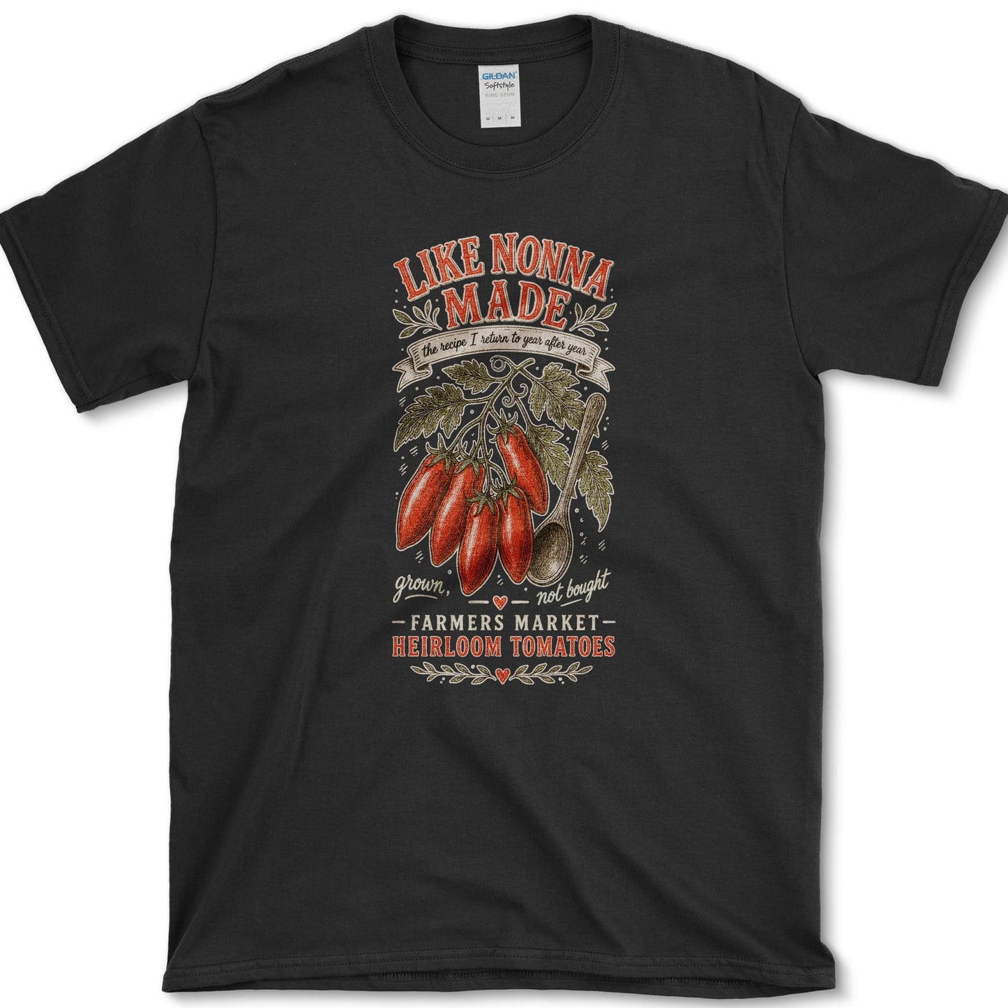 Like Nonna Made T-Shirt S / Black Essential Tees