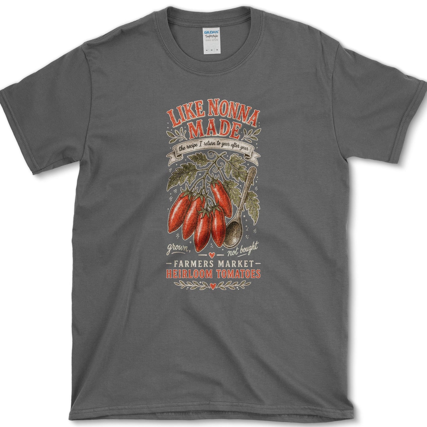 Like Nonna Made T-Shirt S / Dark Heather Essential Tees