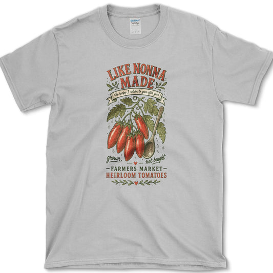 Like Nonna Made T-Shirt S / Sport Grey Essential Tees