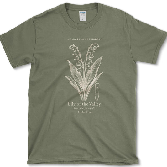 Lily of the Valley T-Shirt S / Military Green Essential Tees