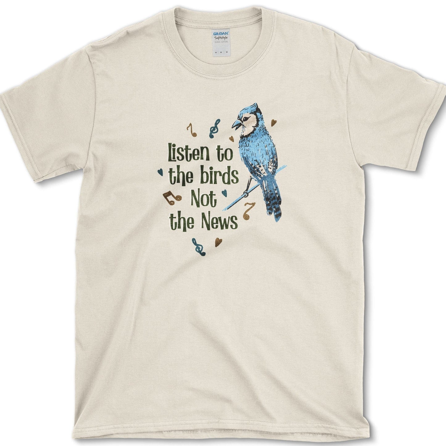 Listen to the Birds T-Shirt Natural / S Physical Item