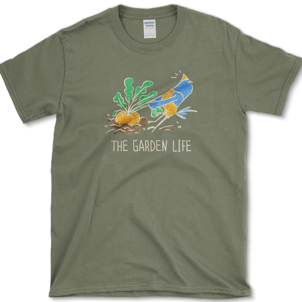 Living a Garden Life T-Shirt Military Green / S Essential Tees