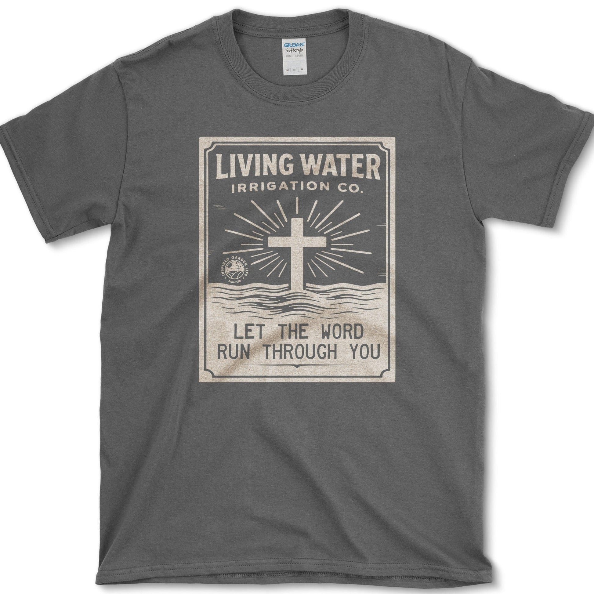 Living Water Irrigation Co. T-Shirt Essential Tees / S / Dark Heather Physical Item